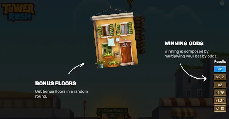 explications du fonctionnement du jeu Tower Rush de Galaxsys